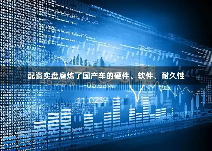 配资实盘磨炼了国产车的硬件、软件、耐久性